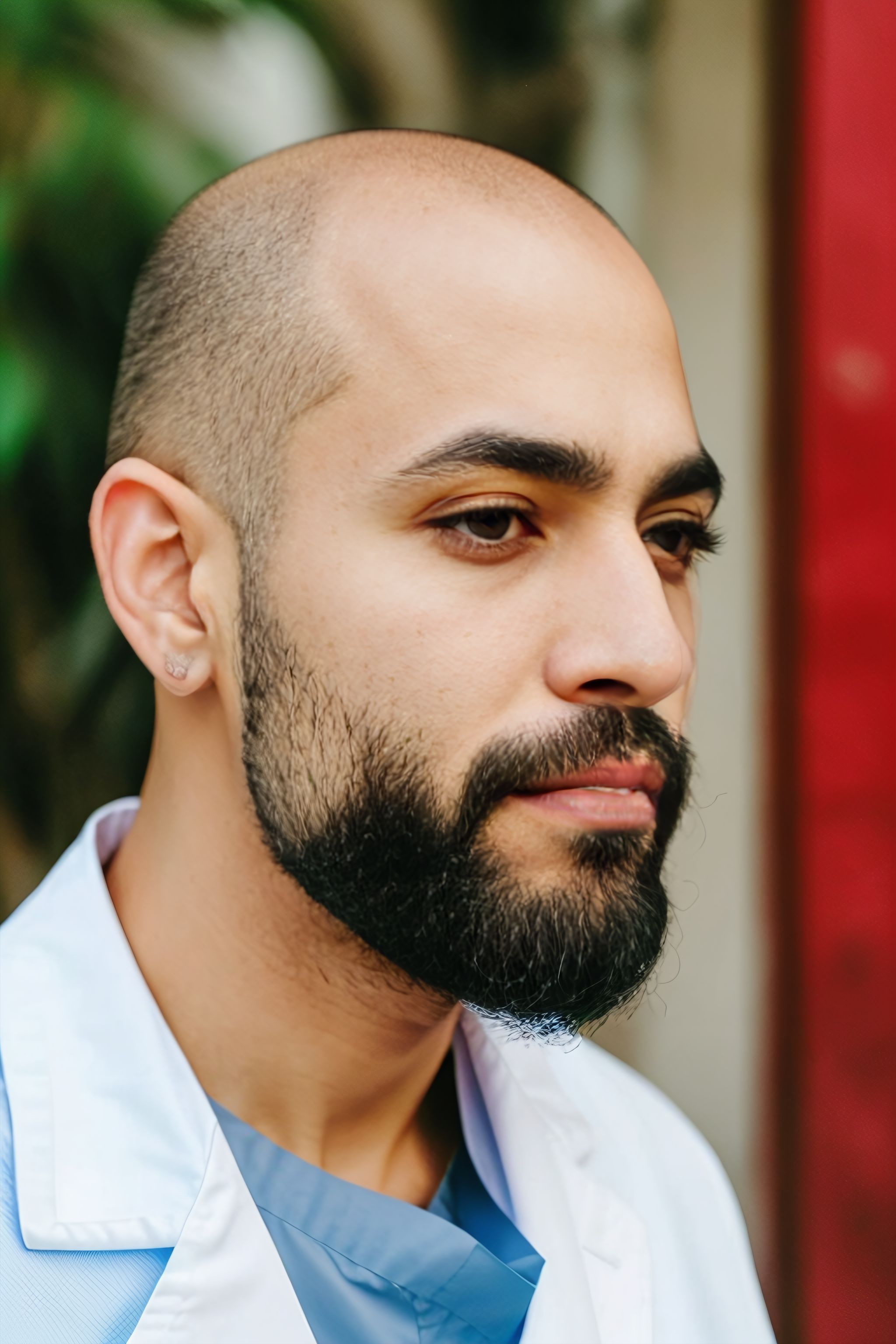 Portrait generated with Stable Diffusion.